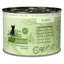 Bild Ekonomipack: catz finefood på burk 12 x 200 g - Lax & fågel