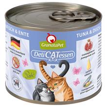 Bild Ekonomipack: GranataPet DeliCatessen 12 x 200 g - Tonfisk & anka