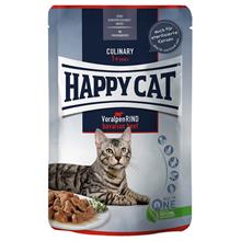 Bild Ekonomipack: Happy Cat Pouch Meat in Sauce 24 x 85 g  - Bavarian Beef - nötkött