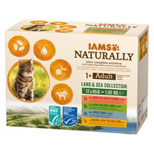 Bild IAMS Naturally Cat Adult - Land & Sea Collection 12 x85 g