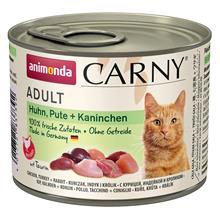 Bild Animonda Carny Adult 6 x 200 g Kyckling, kalkon & kanin