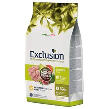 Bild Exclusion Mediterraneo Adult Medium med kyckling Ekonomipack: 2 x 12 kg