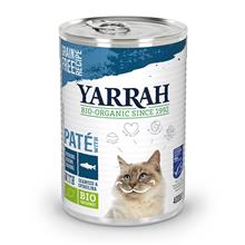 Bild 20 + 4 på köpet! 24 x 400 / 405 g Yarrah Bio kattmat - Paté fisk (24 x 400 g)