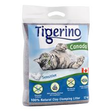 Bild Ekonomipack: 2 x 12 kg Tigerino Canada kattströ - Sensitive (oparfymerad)