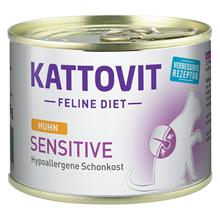 Bild Kattovit Sensitive 185 g Ekonomipack: 24 x 185 g Kyckling