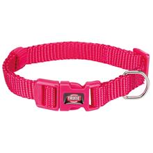 Bild Trixie Premium halsband fuchsia - XS - S: 22 - 35 cm halsomfång, B 10 mm