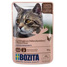 Bild Bozita bitar i gelé Pouch 12 x 85 g - Kycklinglever