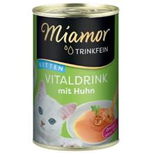 Bild Ekonomipack: Miamor Trinkfein Vitaldrink 24 x 135 ml - Kitten Kyckling