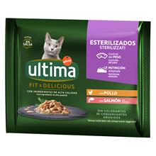 Bild Ultima Cat Sterilized 48 x 85 g - Kyckling & lax