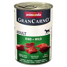 Bild Ekonomipack: Animonda GranCarno Original 24 x 400 g - Nötkött & vilt