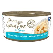 Bild Ekonomipack: Applaws Grainfree in Gravy 24 x 70 g  - Pollack