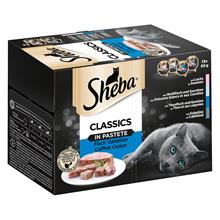 Bild Ekonomipack: Sheba 48 x 85 g portionsform i blandpack - Classics in Pâté