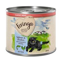 Bild Ekonomipack: Feringa Kitten Classic Meat 24 x 200 g - Lax & kyckling