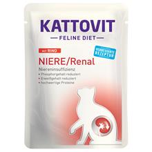 Bild Kattovit Feline Renal Pouch 24 x 85 g  - Nötkött