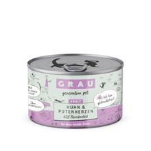 Bild Ekonomipack: GRAU Adult Grain Free 24 x 200 g - Kyckling & kalkonhjärtan