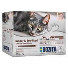 Bild Ekonomipack:  Bozita Indoor & Sterilised Mixpack 24 x 85 g - Sås