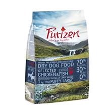 Bild Övergångsset! Purizon - spannmålsfritt hundfoder för valpar och vuxna - 4 kg Junior Large + 4 kg Adult Large Chicken & Fish