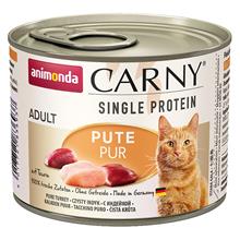 Bild Ekonomipack: Animonda Carny Single Protein Adult 24 x 200 g - Kalkon pur