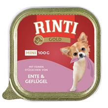 Bild RINTI Gold Mini 6 x 100 g - Nötkött & pärlhöns