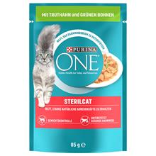 Bild Purina One Sterilised - 52 x 85 g Kalkon & gröna bönor