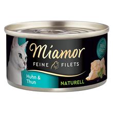 Bild Miamor Fine Filets Naturelle 6 x 80 g - Kyckling & tonfisk