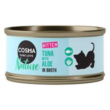 Bild Cosma Nature Kitten 6 x 70 g Tonfisk & Aloe vera