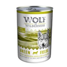 Bild Sparpris! 24 x 400 g Wolf of Wilderness våtfoder - Green Fields - Lamb