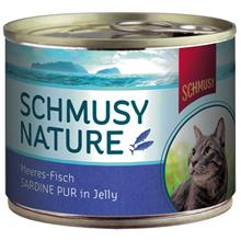 Bild Ekonomipack: Schmusy Nature Fish 24 x 185 g - Sardin Pur