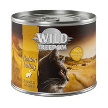 Bild Ekonomipack: Wild Freedom Adult 24 x 200 g - Golden Valley - Rabbit & Chicken