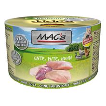 Bild Ekonomipack: MAC's Cat kattfoder 24 x 200 g - Anka, kalkon, kyckling