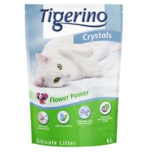 Bild Ekonomipack: 6 x 5 l Tigerino Crystals kattsand - Flower-Power 6 x 5 l