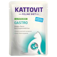 Bild Kattovit Feline Gastro Pouch 24 x 85 g - Kalkon & ris