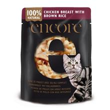 Bild Ekonomipack: Encore Cat Pouch i buljong 48 x 70 g - Kyckling med brunt ris
