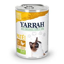 Bild 20 + 4 på köpet! 24 x 400 / 405 g Yarrah Bio kattmat - Paté eko-kyckling (24 x 400 g)