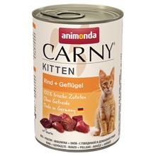 Bild Animonda Carny Kitten 12 x 400 g - Nötkött & fjäderfä