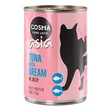 Bild 12 x 400 g Cosma Original & Cosma Asia till sparpris! - Asia Tonfisk & braxen