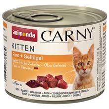 Bild Animonda Carny Kitten 6 / 12 x 200 g -  6 x 200 g Nötkött & fjäderfä