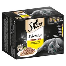Bild Sheba 12 x 85 g portionspåsar - Selection in Sauce Fjäderfä
