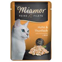 Bild Miamor Fine Filets Pouch 6 x 100 g - Kyckling & tonfisk