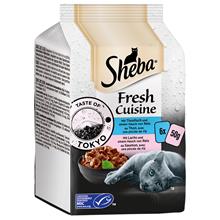 Bild Sheba Fresh Cuisine Taste of Tokyo (MSC) 6 x 50 g - Tonfisk + Lax