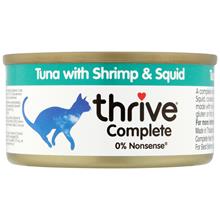 Bild Ekonomipack: Thrive Complete 24 x 75 g - Tonfisk med räkor & bläckfisk