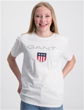 Bild Gant, GANT SHIELD SS T-SHIRT, Vit, T-shirts till Tjej, 170 cm