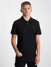 Bild Polo Ralph Lauren, Custom Fit Cotton Mesh Polo, Svart, Piké till Kille, S