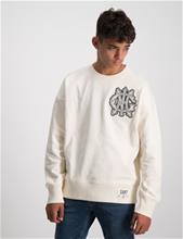 Bild Gant, D2. MONOGRAM C-NECK SWEAT, Cremefärgad, Tröjor/Sweatshirts till Kille, 146-152 cm