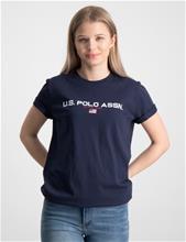 Bild U.S. Polo Assn., Sport Tee, Blå, T-shirts till Tjej, 14-15 år