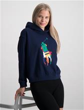 Bild Polo Ralph Lauren, Big Pony Fleece Hoodie, Navy, Huvtröjor/Hoodies till Tjej, XL