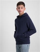 Bild Tommy Hilfiger, CONSCIOUS LOGO HOODED SWEATER, Blå, Huvtröjor/Hoodies till Kille, 16 år