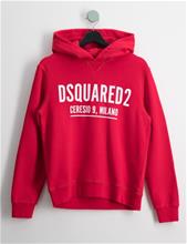 Bild Dsquared2, D2S557U RELAX SWEAT-SHIRT, Röd, Huvtröjor/Hoodies till Unisex, 12 år