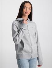 Bild Gant, THE ORIGINAL FULL ZIP SWEAT HOODIE, Grå, Huvtröjor/Hoodies till Tjej, 146-152 cm