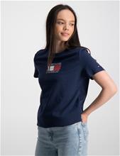 Bild Tommy Hilfiger, TAPE GRAPHIC TEE S/S, Blå, T-shirts till Tjej, 10 år